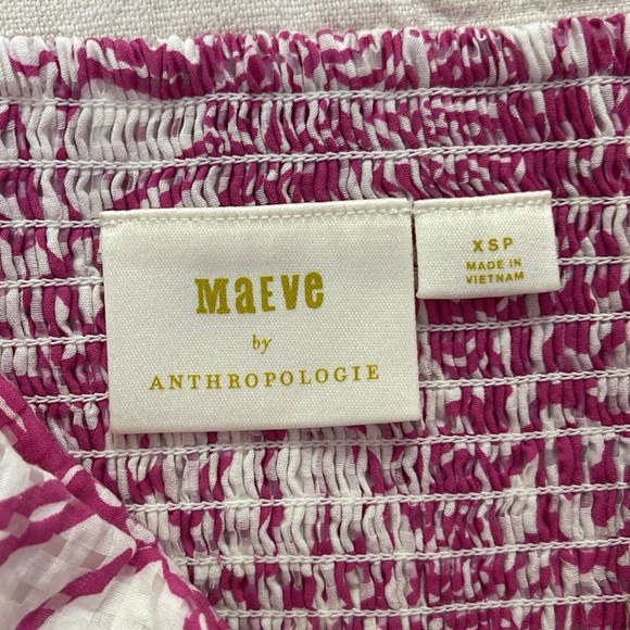 XSP Maeve by Anthropologie Pink Crop Blouse - Picture 5 of 10